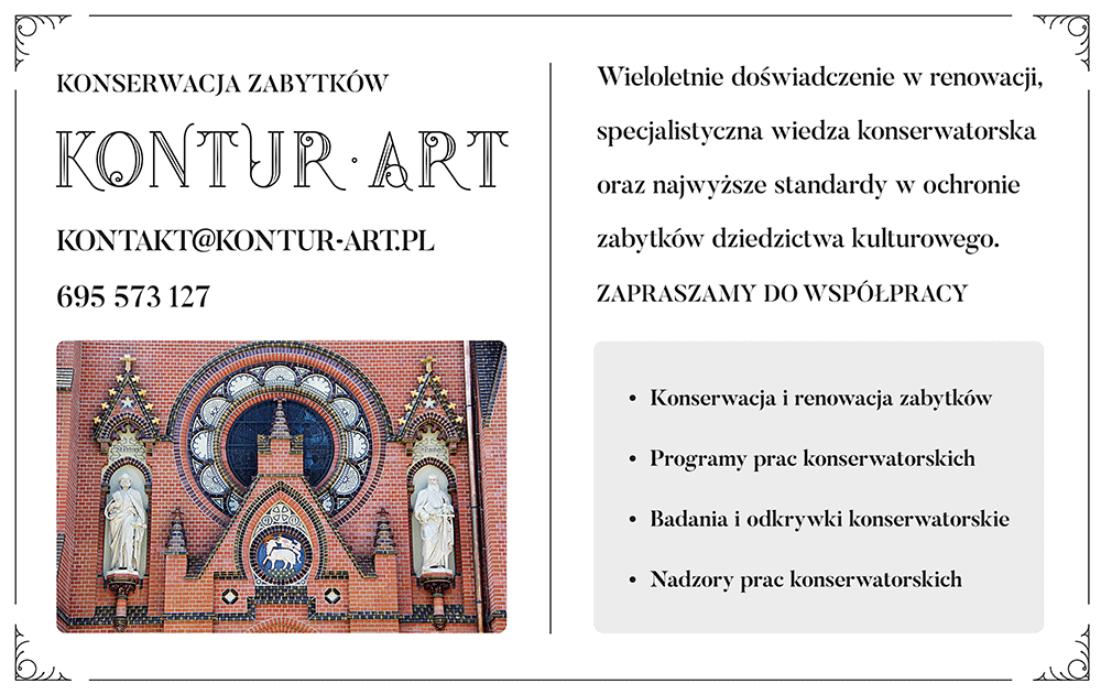 KONTUR ART SP. Z O.O. - KONSERWACJA ZABYTKÓW - +48 695 573 127
